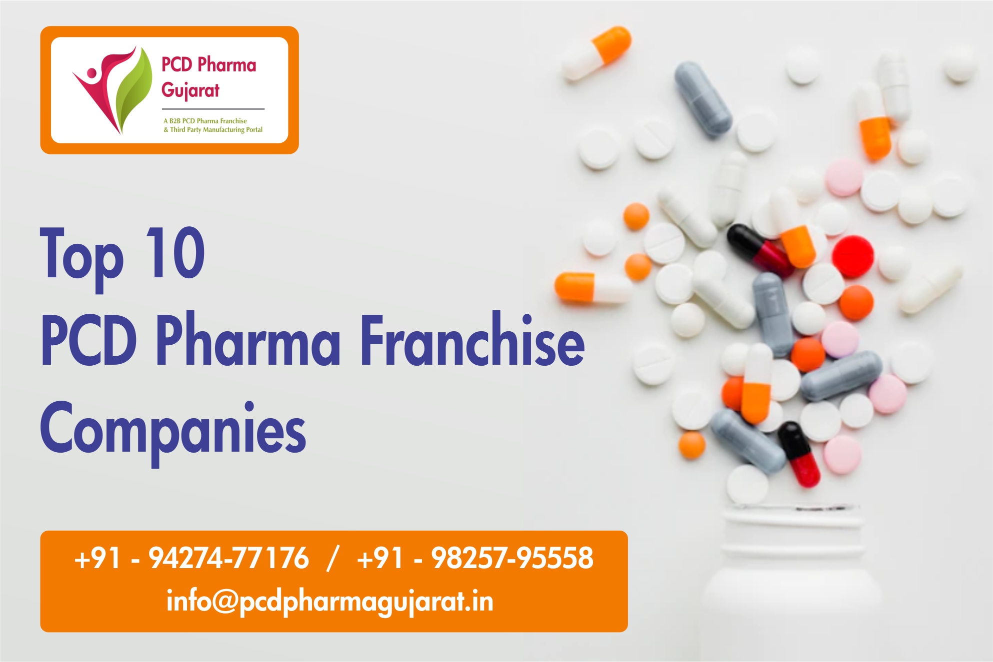 TOP 10 PCD Pharma Franchise Companies in India 2024